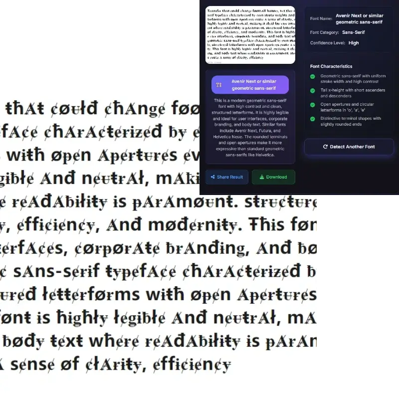 AI font detector education - typography learning and Helvetica font characteristics